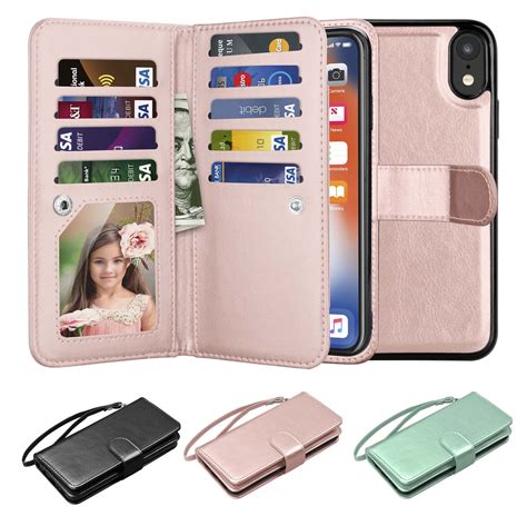 iphone xr wallet case magnetic